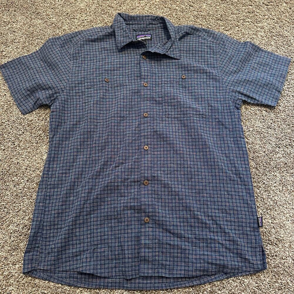 PATAGONIA Men's Back Step Shirt Size L In Blue